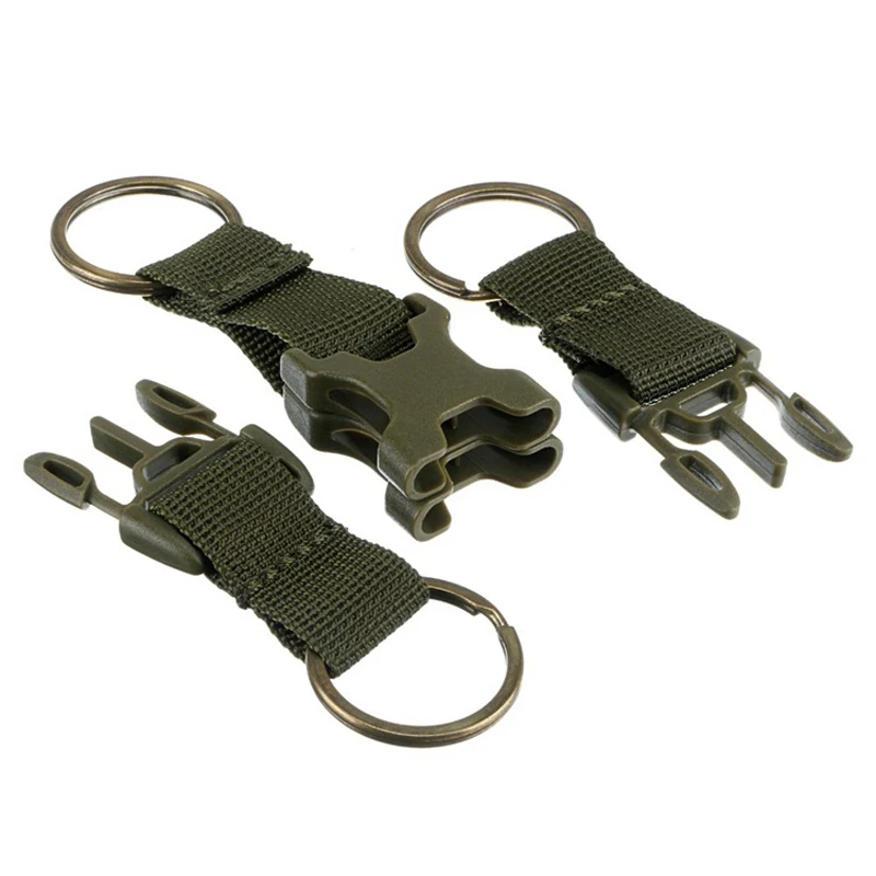 

Nylon tactical pockets backpack 1 Pcs three - ring deduction chain sports bag accessories deduction