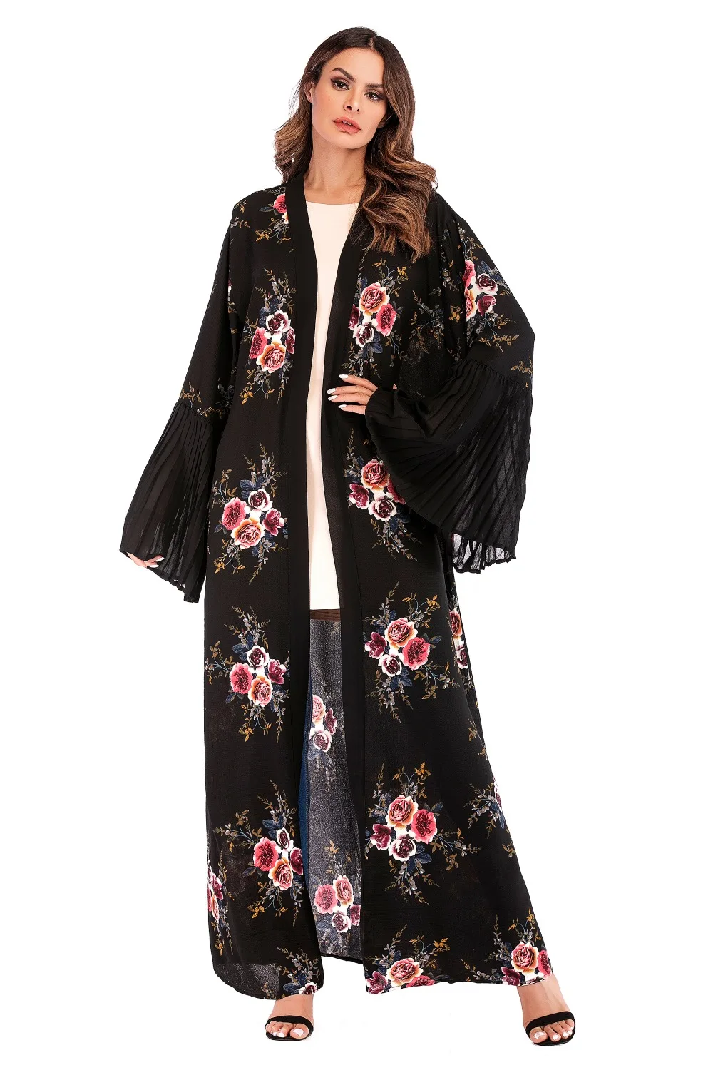 Красивая одежда с цветочным принтом woomen новая модель новейших дизайнов abaya