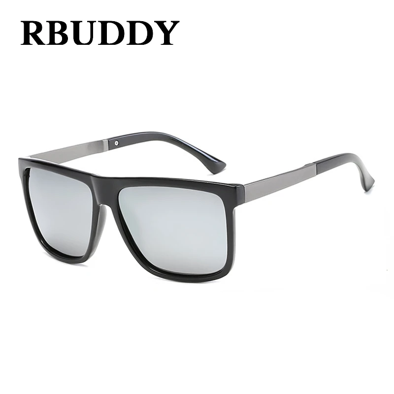 R6 RBUDDY, квадратные солнцезащитные очки, мужские, поляризационные, брендовые, дизайнерские, для вождения, солнцезащитные очки, Ретро стиль, водительские, мужские, солнцезащитные очки для мужчин - Цвет линз: R6