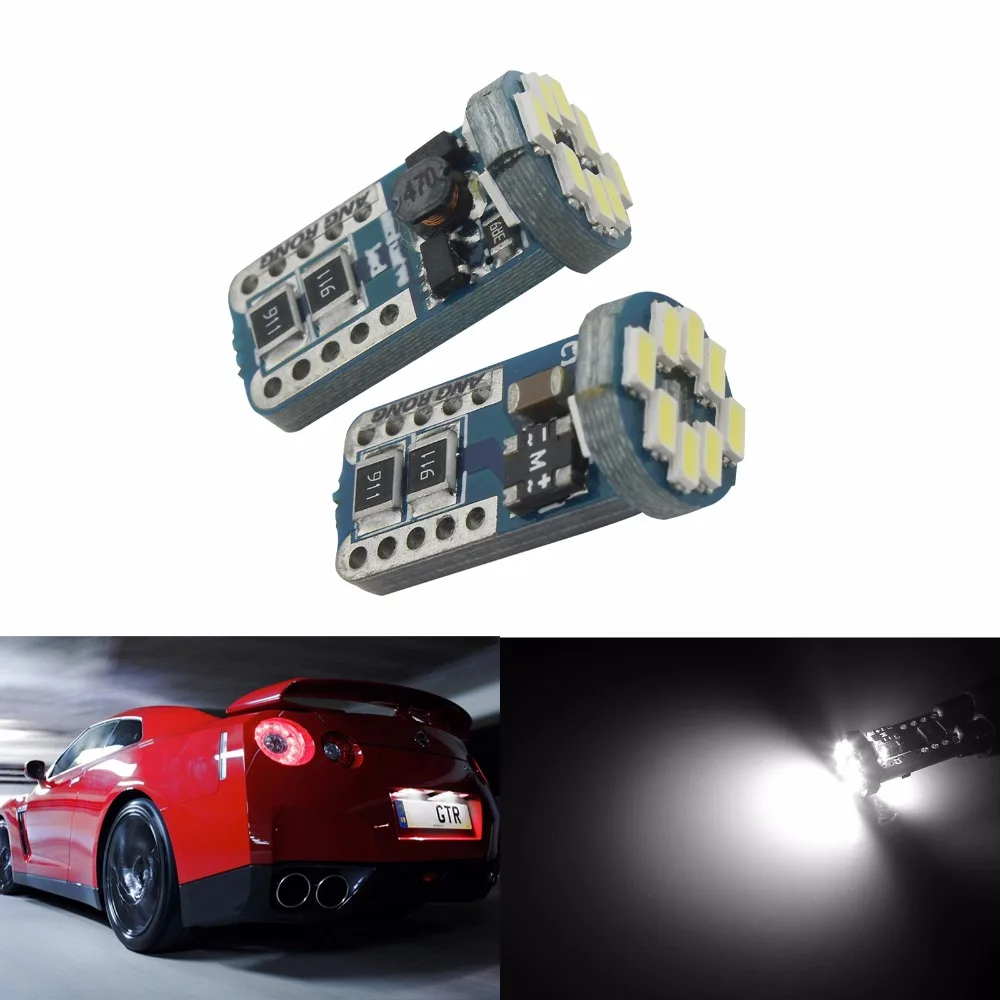 ANGRONG 2x T10 W5W СВЕТОДИОДНЫЙ Автомобильный номерной светильник 501 168 194 Клин 12 SMD