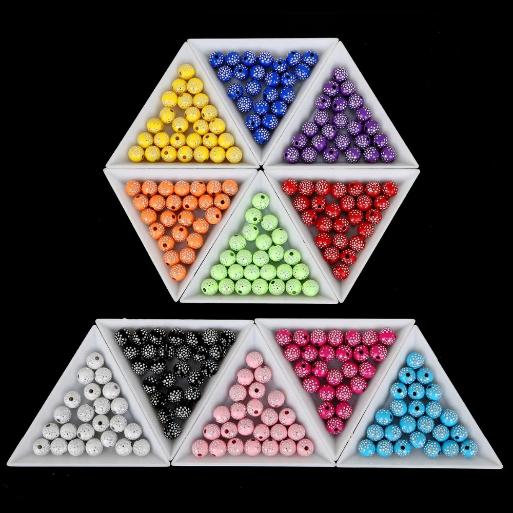 Круглые акриловые бусины разделители 8 мм 100 шт./лот|diy beads|beads for jewelrybeads diy |