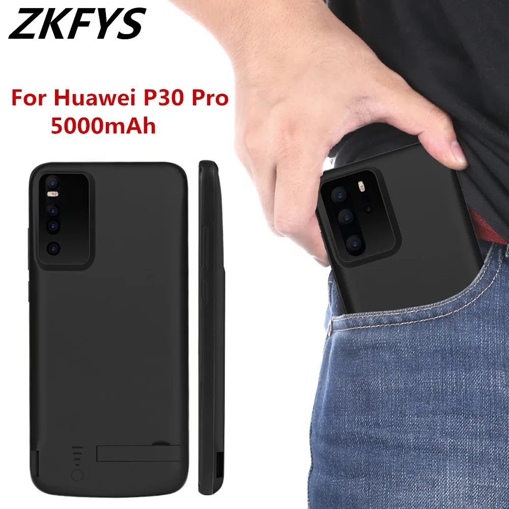 Чехлы для зарядного устройства ZKFYS Huawei P30 Pro чехол аккумулятора 5000 мАч