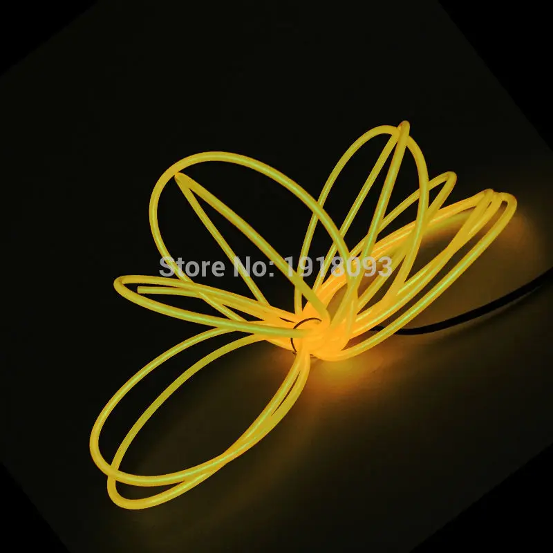 Yellow Горячая Распродажа светящиеся костюмы светящийся продукт EL Wire светильник для костюмов EL Wire DY танцевальная одежда для праздничного украшения - Испускаемый цвет: Yellow