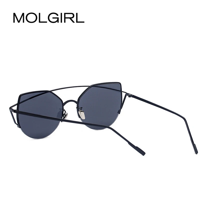 Горячие Моды Женщины Солнцезащитные Очки Красочные Отражающие Линзы UV400 Сплава