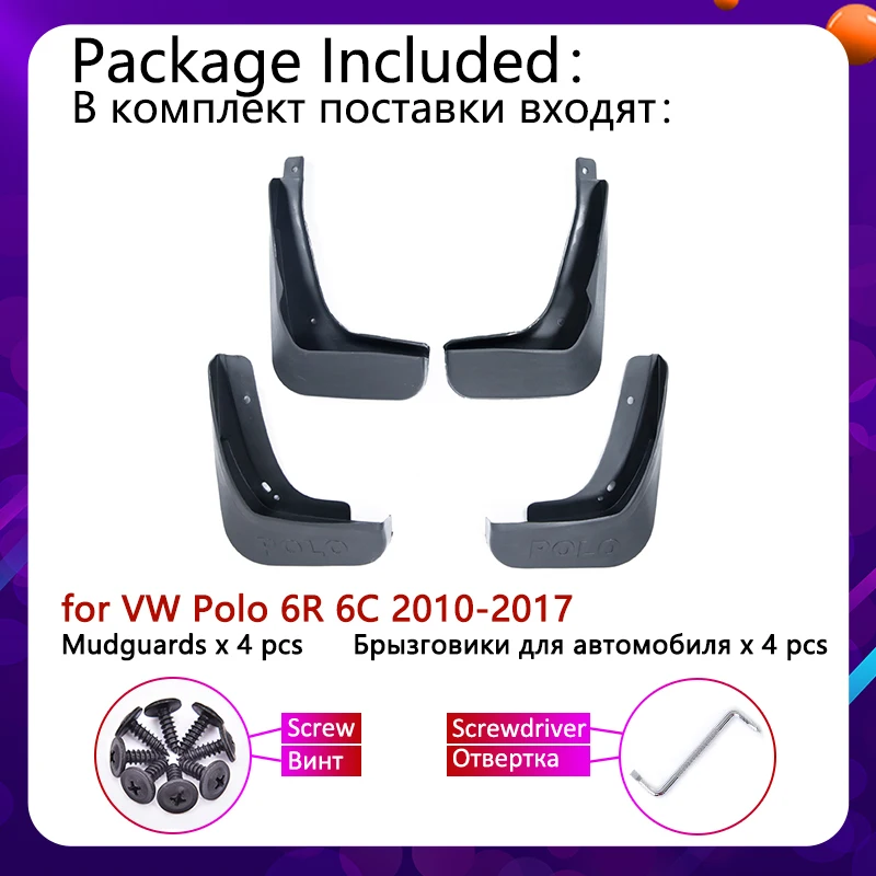 Для Volkswagen VW Polo 6R 6C 2010 ~ 2017 крыло брызговик аксессуары 2011 2012 2013 2014 2015 2016|Грязезащита|