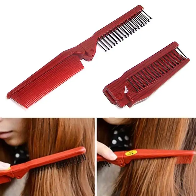 1 шт. расческа для бороды и усов|folding comb|folding pocket combfolding hair comb |