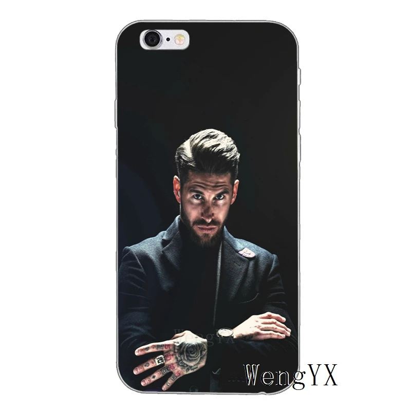 Серхио Рамос SR4 футболист для iPhone X XR XS Max 8 7 plus 6s 6 plus SE 5S 5c 5 4S 4 iPod Touch чехол мягкий чехол телефона - Цвет: SR4-Footballer-A-09
