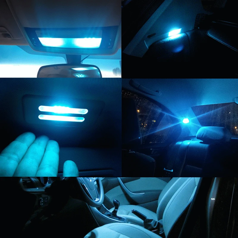 WLJH 2шт CANbus 31 мм светодиодный светильник 3014 SMD 12 В Внутреннее освещение багажник