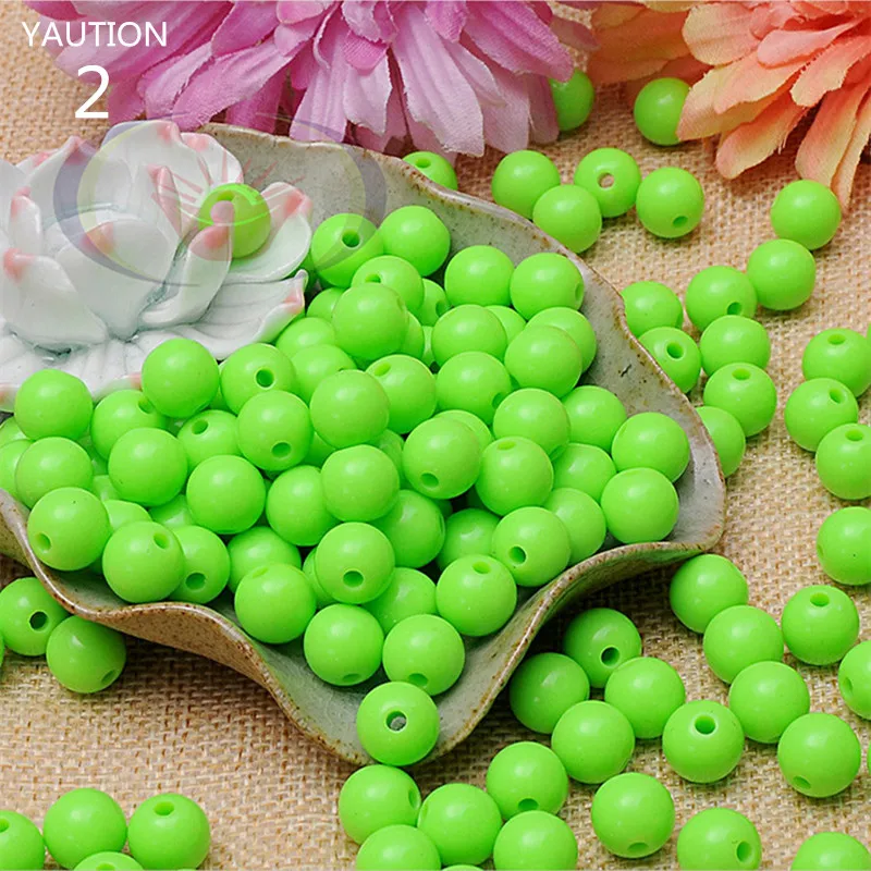 4mmbeads2 500 шт изысканный 4 мм биконовый Круглый акриловый разделитель бусины для ювелирных изделий маркировка DIY ожерелье и браслет(Цвет: опционально - Цвет: 4mmbeads2