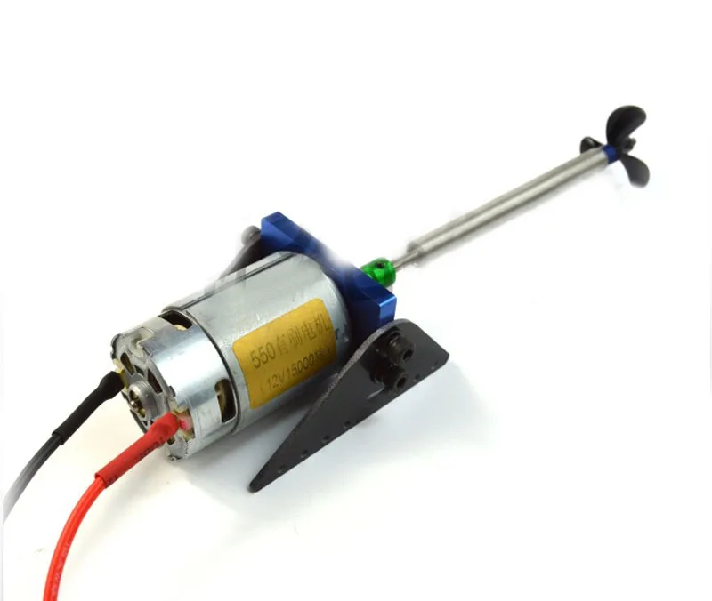 1Set RC Boat Accessories 550 Motor Powertrain Motor+Seat+Shafting+36mm CW Propeller+Coupling Assembly for 50-80cm Model
