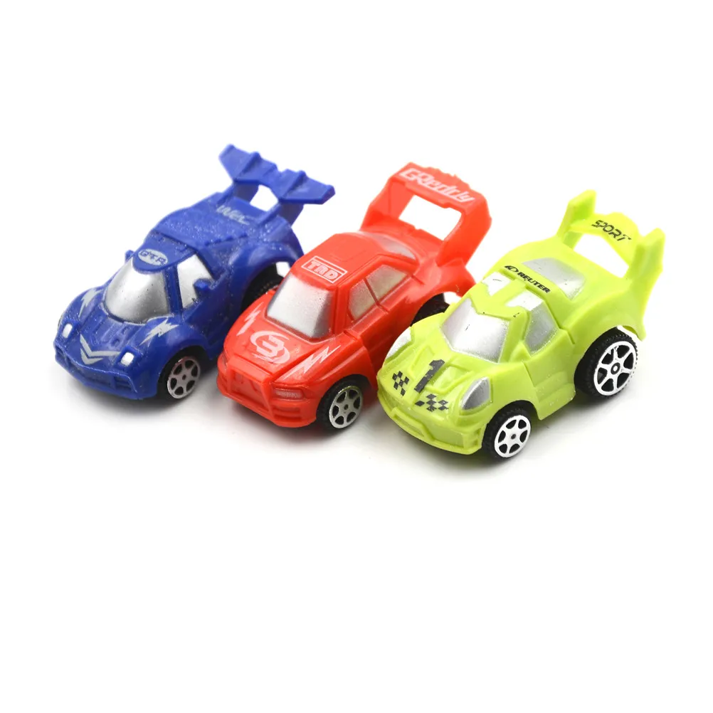 1 шт. пластиковый мини автомобиль милый с обратной стороны самолет транспортные