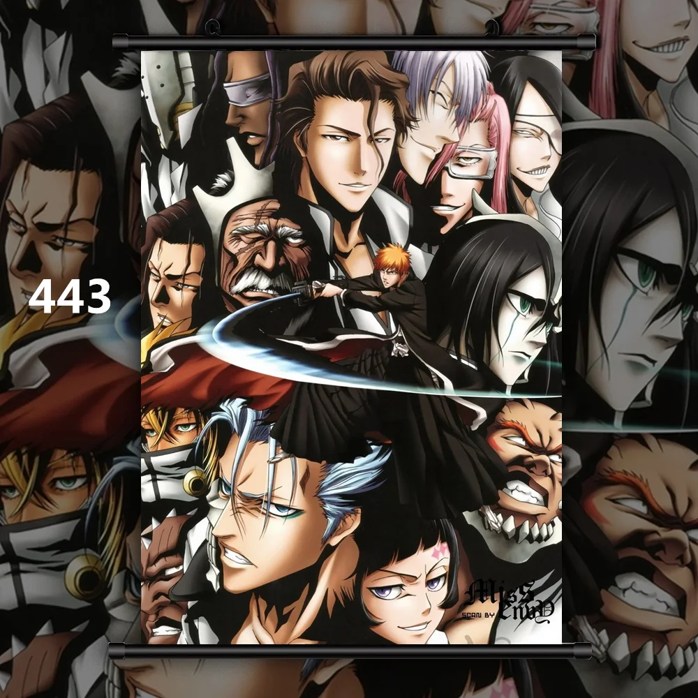 443 Bleach коллекции Rukia Aizen Ichigo Renji Аниме Манга настенный плакат свиток F - Цвет: 443