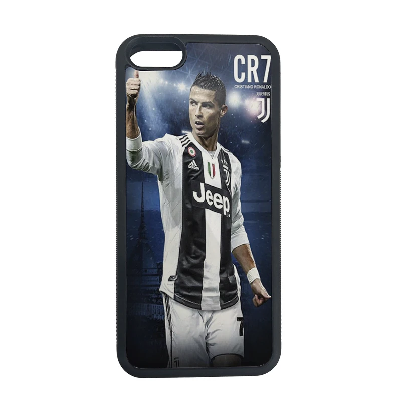 Cr7 чехол для телефона для Apple iPhone 7 plus чехол для iPhone X, 8, 8 plus, 7, 7 plus, 6plus 6s 5S SE черный резиновый чехол на заднюю панель телефона из ТПУ чехол для телефона