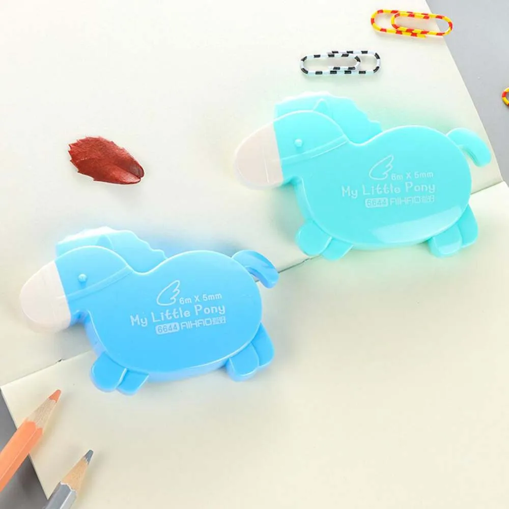 Корректирующая лента консилер в форме лошади школьная 6 м x 5 мм 4 цвета наличии