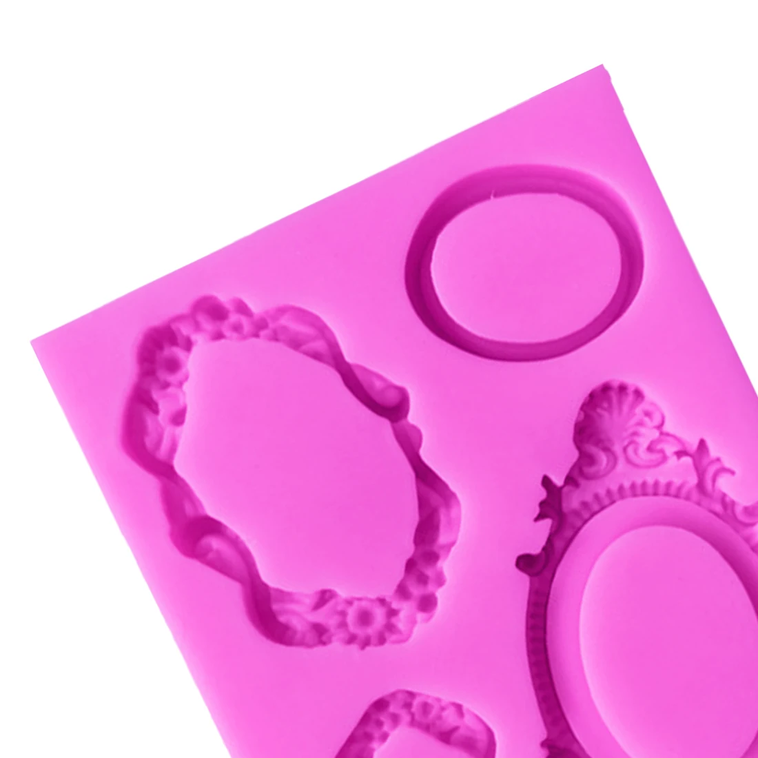 Силиконовая форма для мыла 1 шт. зеркальная рамка помадка трафареты торта