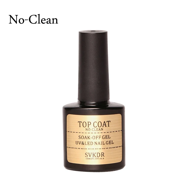 No-clean Top SVKDR Профессиональный Блестящий Гель-лак для ногтей 10 мл замачиваемый УФ-гель для ногтей Блестящий лак для Ногтей Стойкий гель для дизайна ногтей - Цвет: No-clean Top