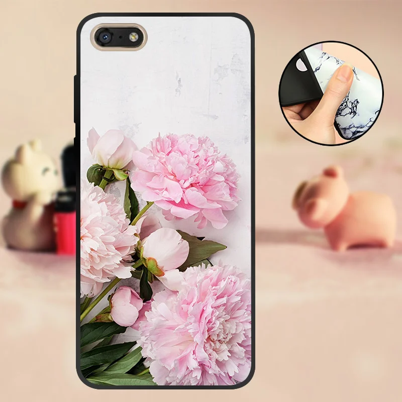 For Honor 7S Cover Black Huawei Case TPU Soft Silicone Funda Matte Back Honor7S Phone | Мобильные телефоны и аксессуары