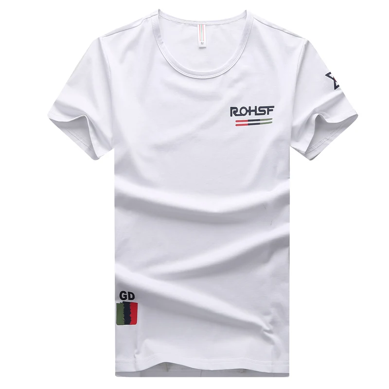 Футболка мужская стрейчевая летняя тактическая с круглым вырезом и принтом |