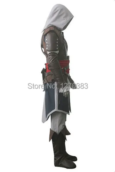 Бесплатная доставка от Assassin's Creed IV 4 черный флаг Эдварда Кенуэя косплей костюм