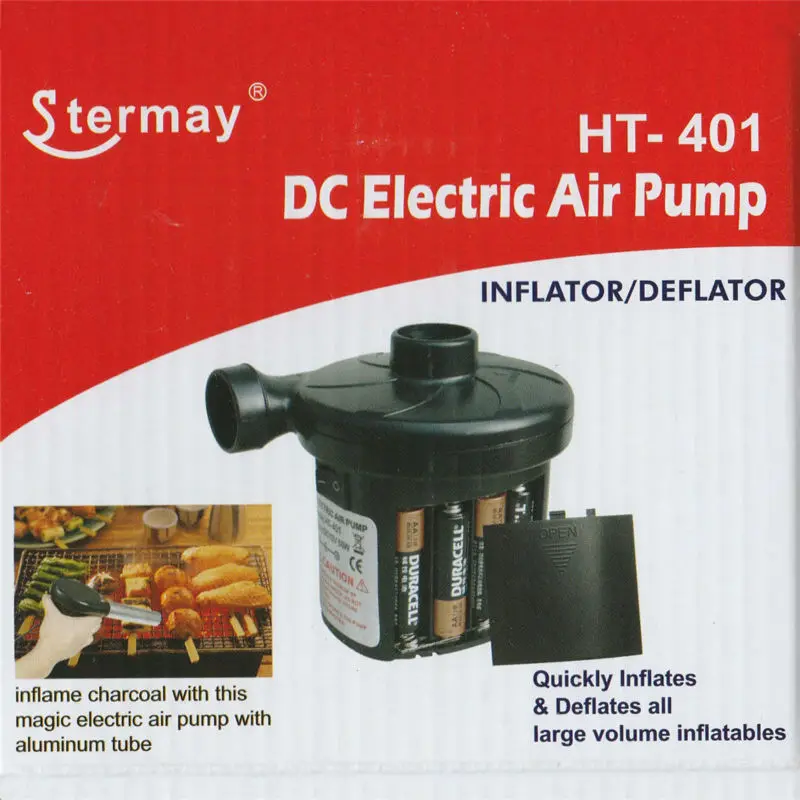 Электрический воздушный насос на 8 батарейках типа АА для домашнего