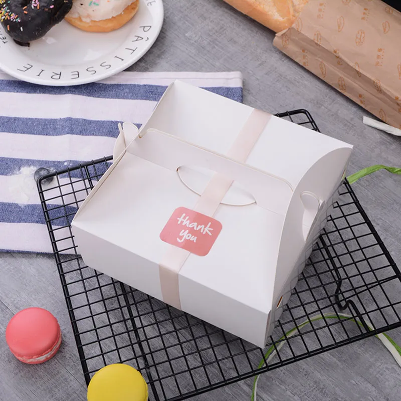 10pcs/lot Cake Box for 6 Inch Cake/Dessert solid Gift For Wedding Favors Christmas Party Paperboard Boxes Blank Storage Bags | Дом и сад