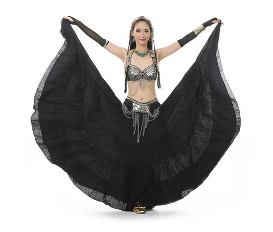 Костюм для танца живота 16 метров цыганский льняная юбка родовой 12 цветов|skirt