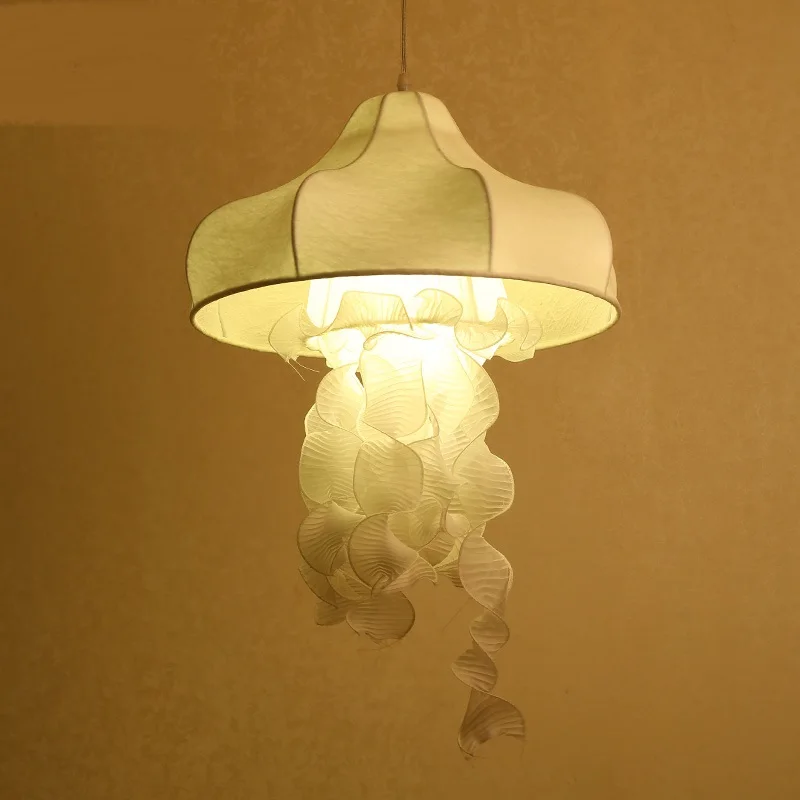 Подвеска Медуза из шелковой ткани декоративные светильники коридора магазин