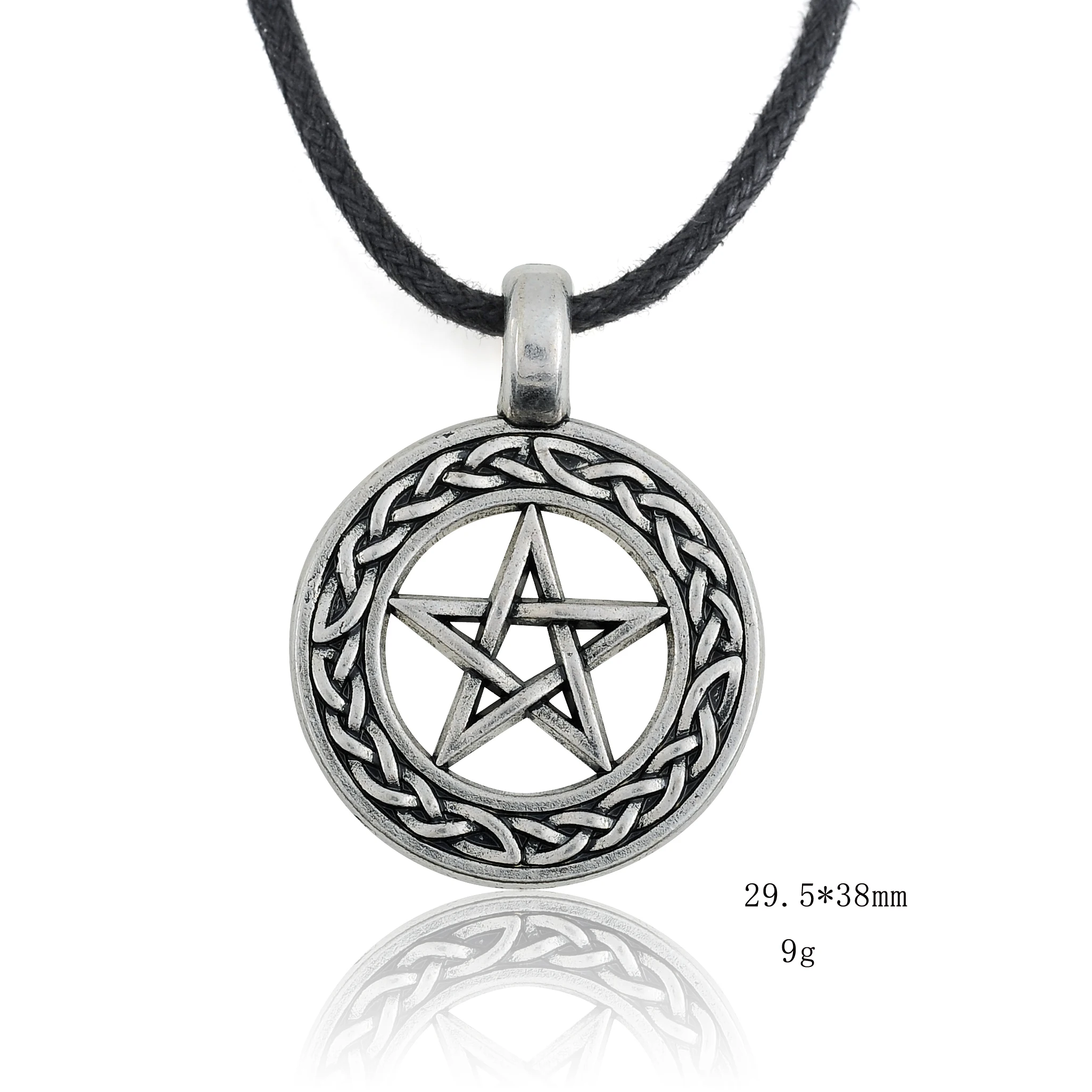 21 SKYRIM Винтаж Wicca тетраграмматон пентаграмма кулон Пентакль ожерелье Соломон талисман амулет ювелирные изделия для мужчин Рождественский подарок - Окраска металла: 21
