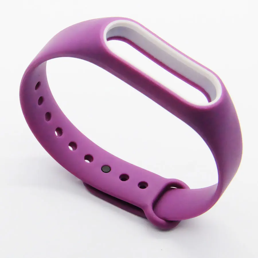 Двойной цвет для mi band 2 аксессуары pulseira mi band 2 ремешок сменный силиконовый ремешок для xiaomi mi2 умный Браслет
