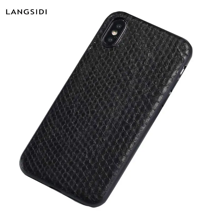 Чехол из натуральной кожи питона для Apple iPhone 11 11 Pro 11 Pro Max 6s 6 7 8 Plus X XS XR XS max Snakeskins Роскошная задняя крышка