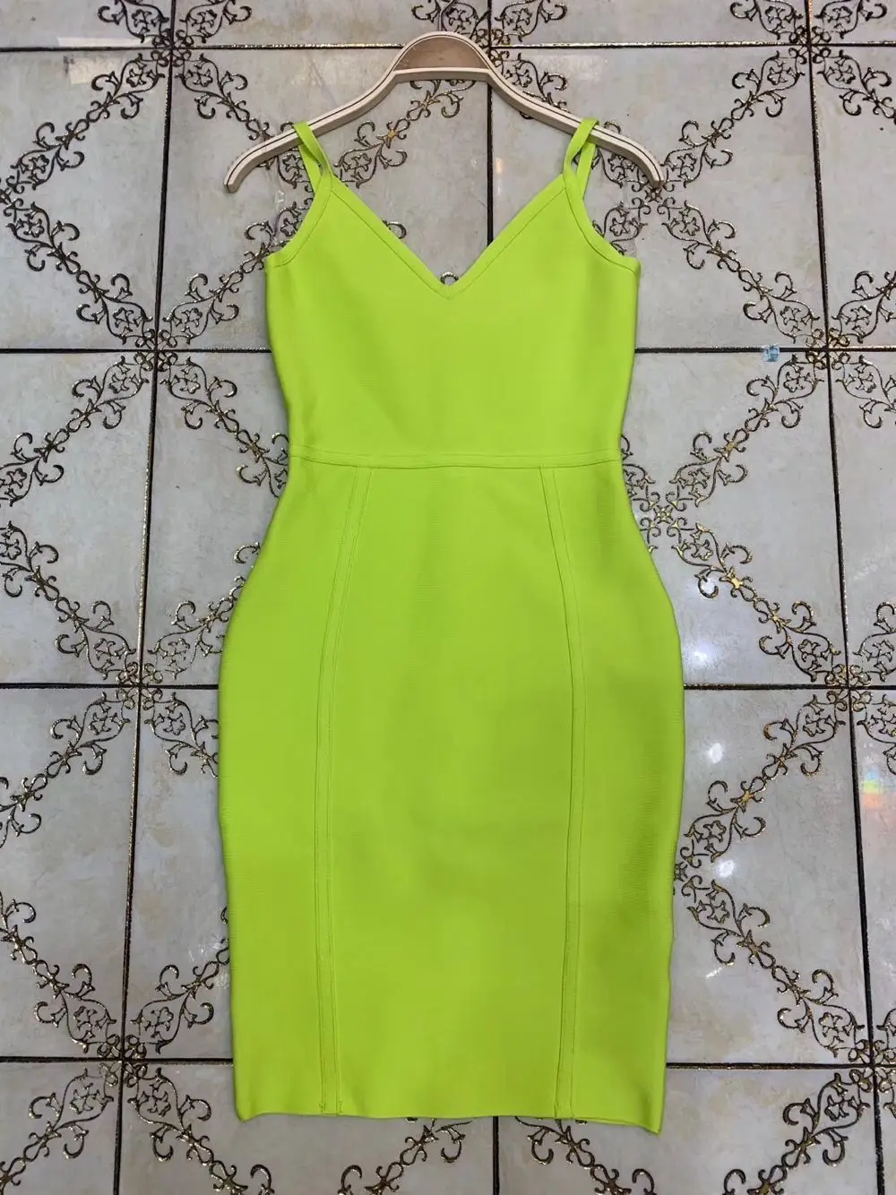 Женское облегающее Бандажное платье Vestidos Verano элегантное зеленое вечернее с