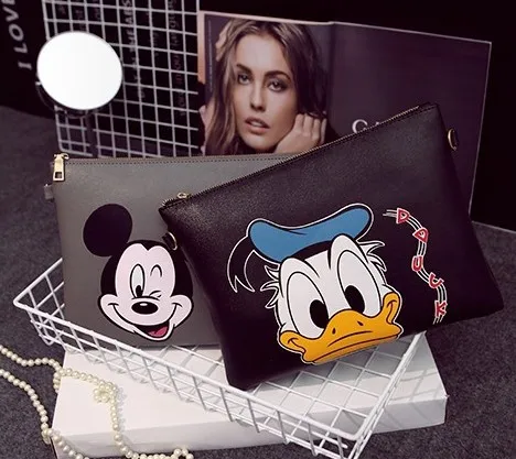 Женские сумки disney, новинка, сумка-мессенджер с принтом Микки и Минни