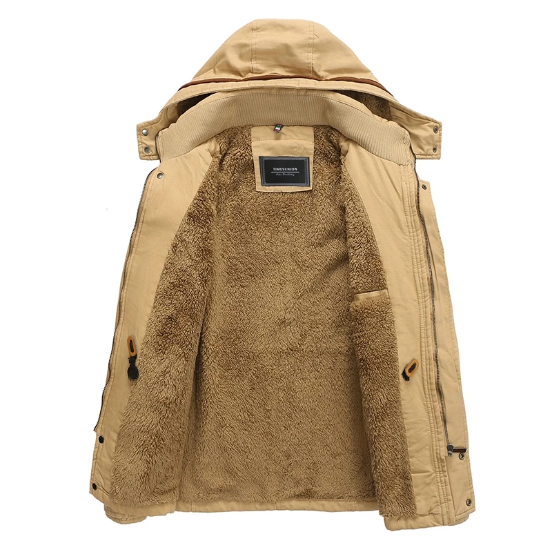 Мужская одежда 2020 теплая зимняя куртка модная Тонкая с длинным рукавом бархатная