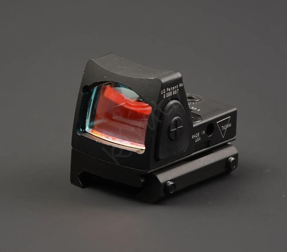 Охотничья стрельба trijicon rmr стиль 1x Красный точка прицел для Пикатинни и Глок База крепление переключатель черный M6293