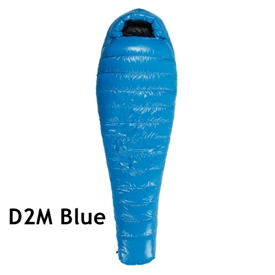 D2 M Blue Aegismax D1 D2 белая утка вниз Сращивание Мумия спальный мешок Сверхлегкий Кемпинг зима удлиняется спальный мешок - Цвет: D2 M Blue