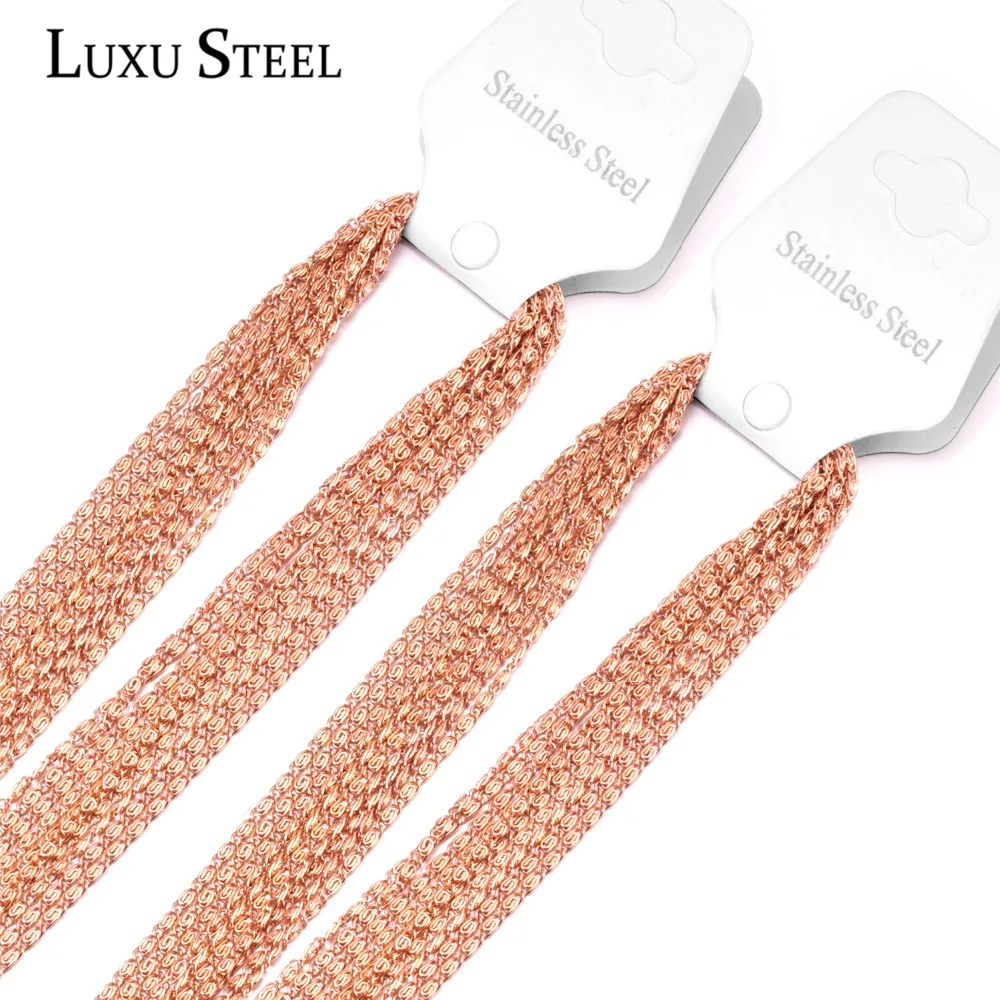 Ожерелья унисекс LUXUSTEEL 10 шт./лот высокого качества ожерелья из нержавеющей стали