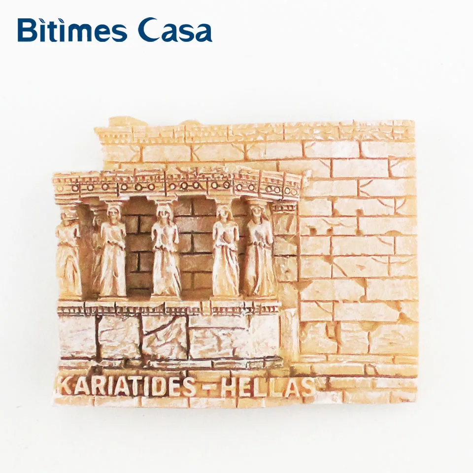as the picture Bitimes 3D магниты на холодильник сувениры для путешествий Афины Erechtheion магнитная наклейка на холодильник Aimant кухня украшение дома - Цвет: as the picture