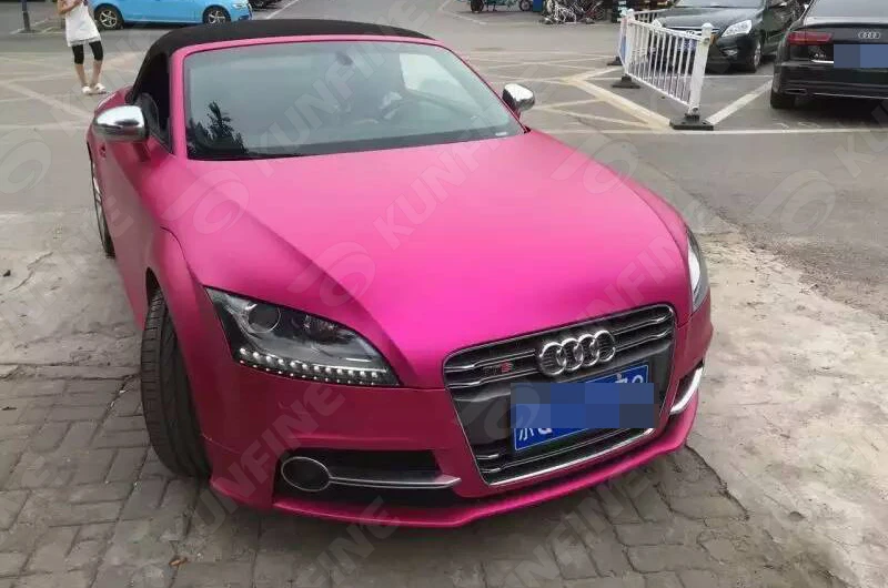 

Car Styling Wrap Matt Ice Rose Red Car Vinyl film Body Sticker Car Wrap with Air Free Bubble for Vehiche 1.52*18M /Roll