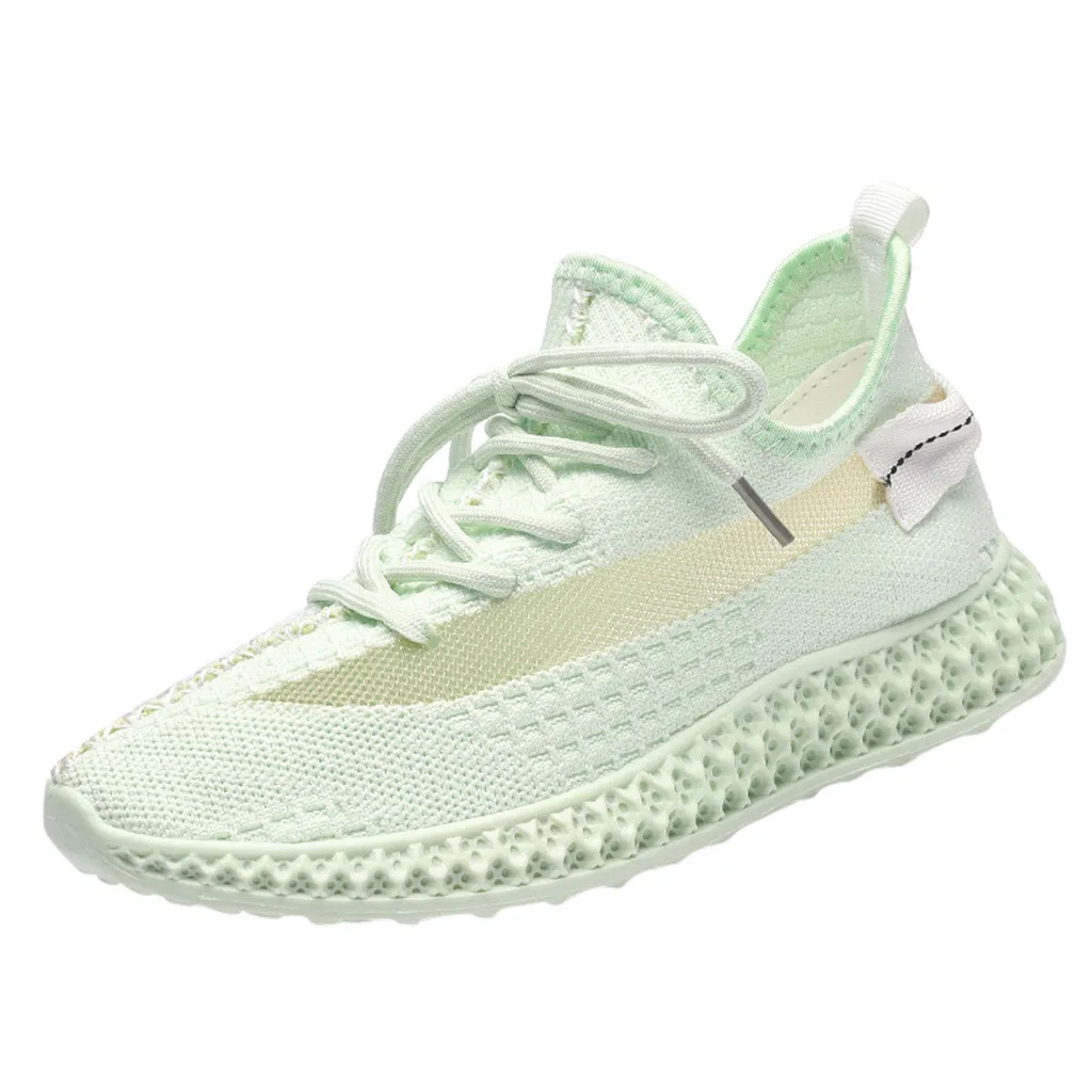 Mint Green Женская обувь; мягкая обувь; женские кроссовки; большие размеры; брендовая разноцветная обувь на платформе; женская обувь; дышащие кроссовки - Цвет: Mint Green