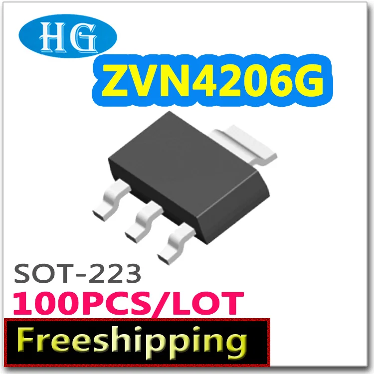 Smd ZVN4206G 100 шт. 1000 SOT223 N channel 60V 1A pdf inside mosfet|mosfet 60v|mosfet 100pcsmosfet n-channel |