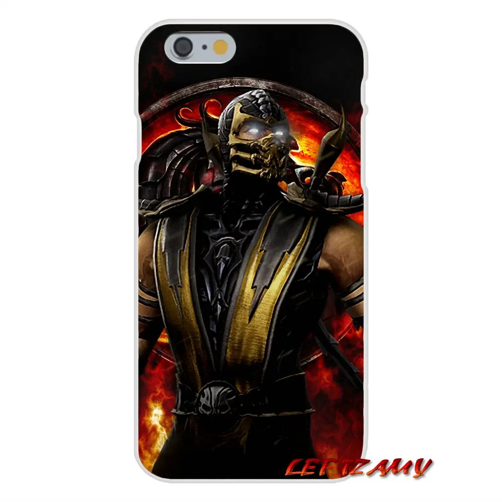 Скорпион в Mortal Kombat для iPhone X XR XS MAX 4 4S 5 5S 5C SE 6 S 7 8 плюс аксессуары телефон