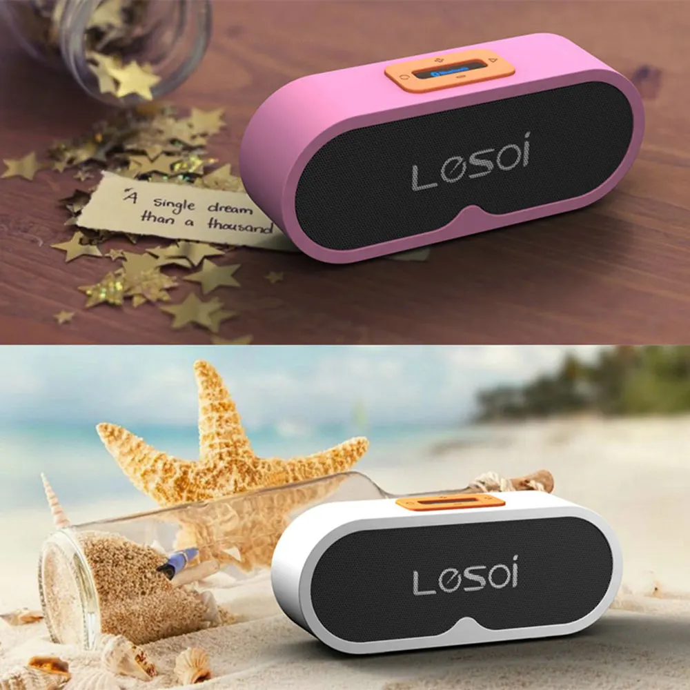 Новая беспроводная Bluetooth мини колонка с 2000 мАч 3 Вт * 2 колонки бас сабвуфер для