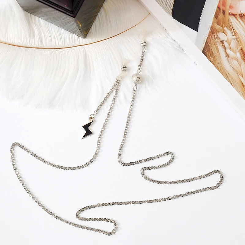 Glasses chain Резная планета Модные солнцезащитные очки цепочка из титановой стали Висячие шеи очки на веревке Ретро антиносовая цепочка для очков Лолита - Цвет: Glasses chain