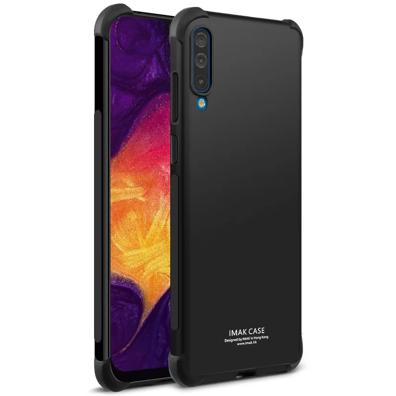 Metal Black Для samsung Galaxy A70 чехол из ТПУ IMAK Защитный чехол для Galaxy A70 чехол SM-A705F/DS SM-A7050 Силиконовый противоударный защитный щит - Цвет: Metal Black