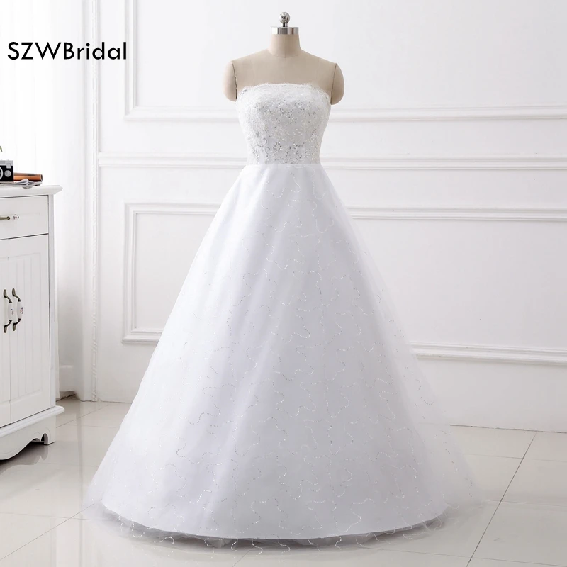 

New Arrival Off the shoulder White Wedding dresses 2021 Ball gown Robe de mariee casamento bride dress boho wedding dress