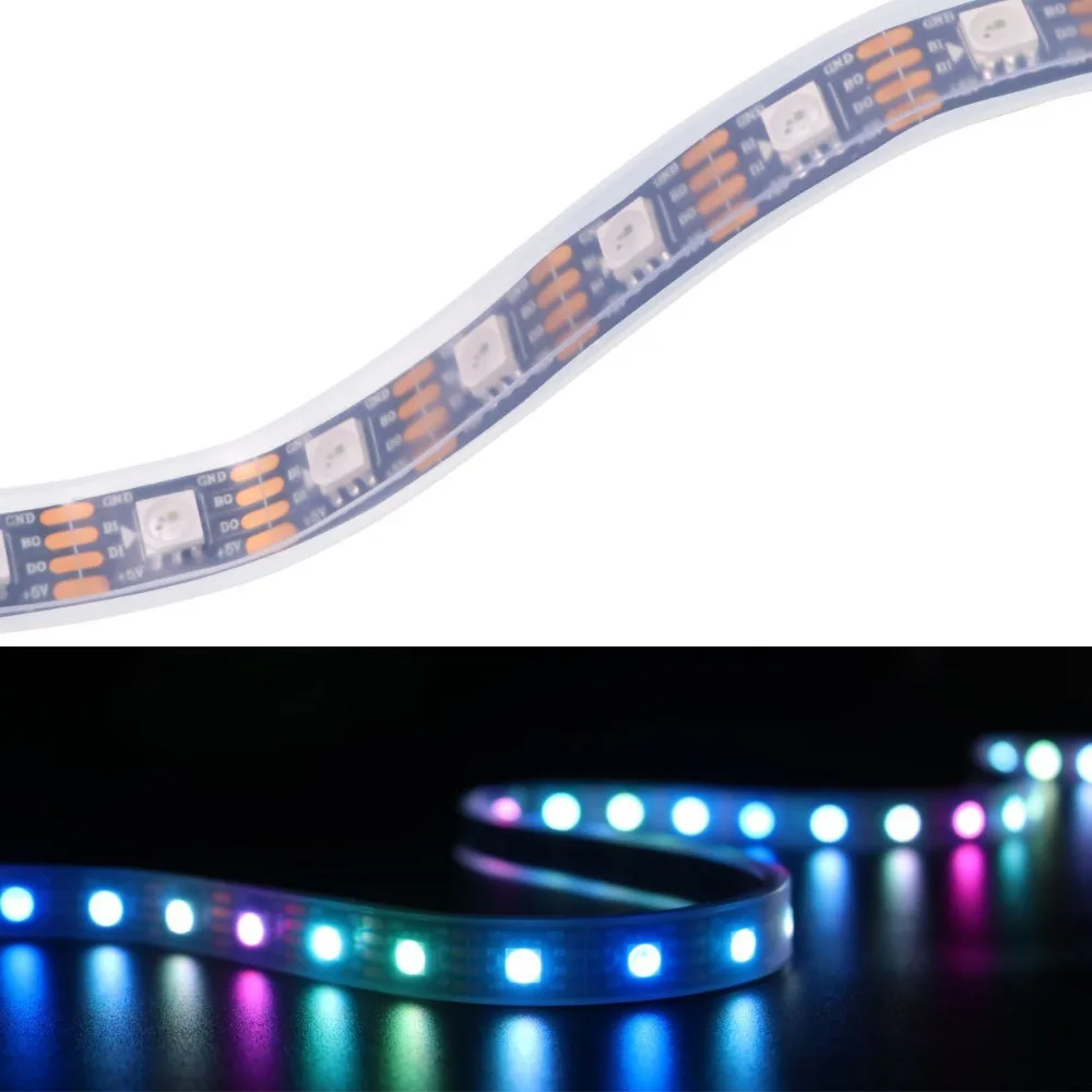 Гибсветодиодный Светодиодная лента WS2813 60LED S/M 5 м 5050 RGB IP20/65/67 водонепроницаемая