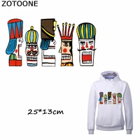 zotoone funny cartoon poker iron on transfer patches for clothing decoration diy stripes custom patch stickers applique t shirt