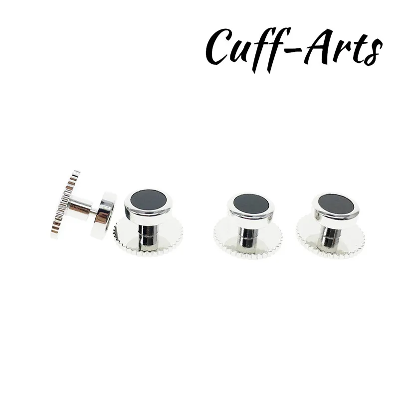 Cuffarts 2018 Новая мода Зажимы для галстука украшения свадебные серебряные родиевая
