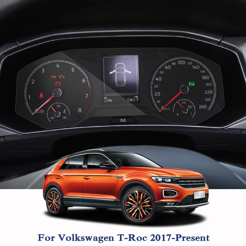 Стальная стеклянная пленка для экрана навигации GPS Volkswagen T ROC 2017 настоящее