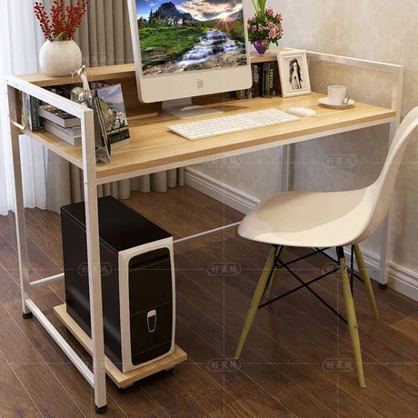 Стол компьютерный из стали и дерева 100*50*74 см для дома офиса | Мебель